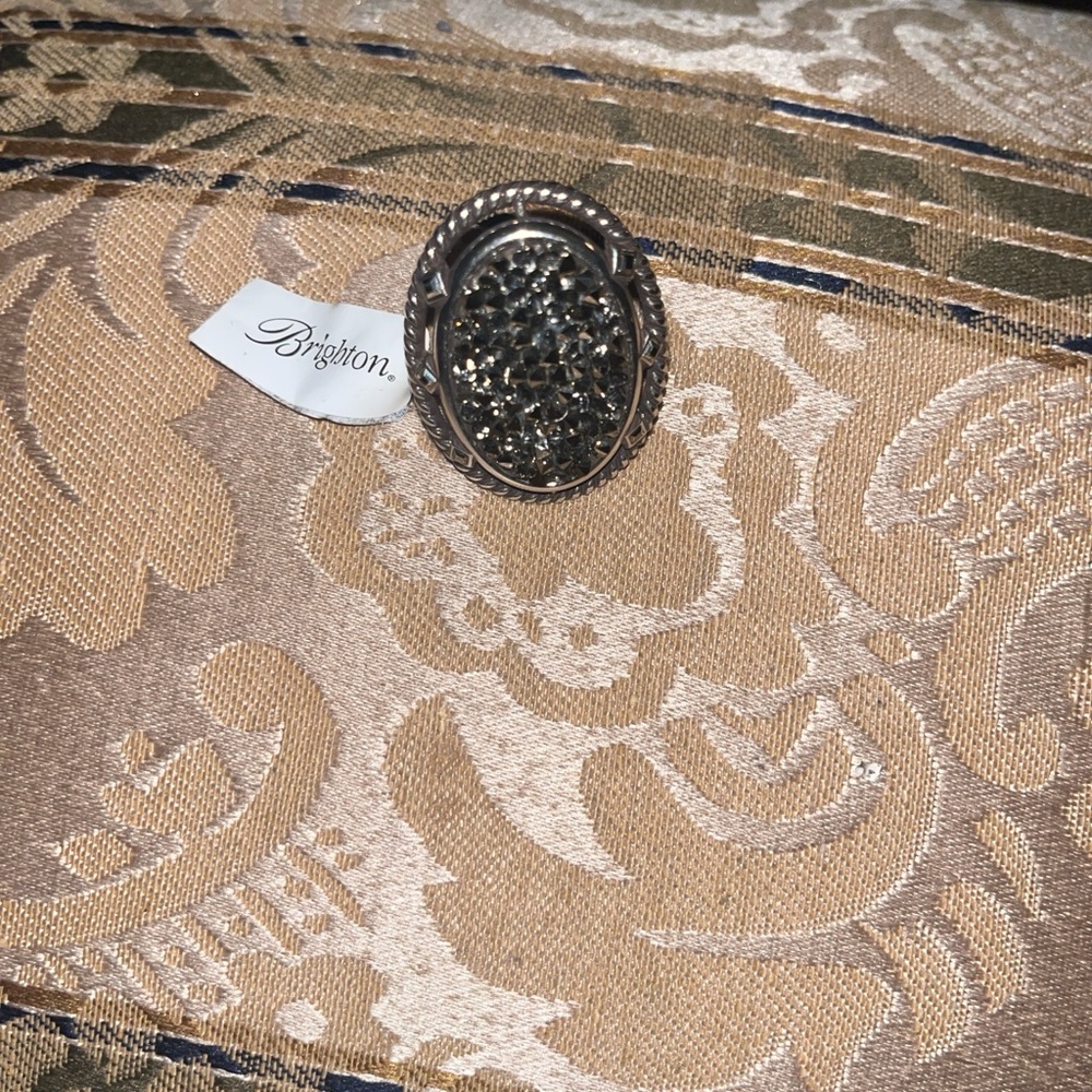 Brighton Silver And Black Statement Ring - image 1